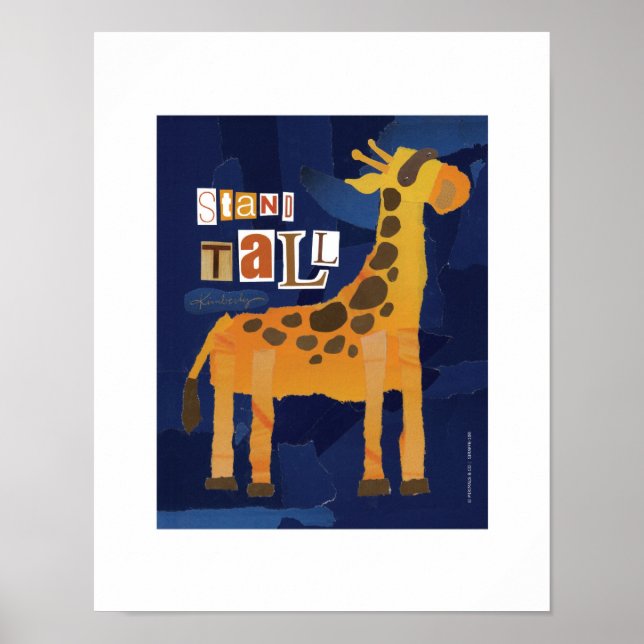 Impression de girafe de grande taille (Devant)