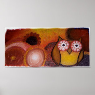 Impression de la chouette d'art