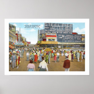 Impression de la jetée de la promenade de l'Atlant