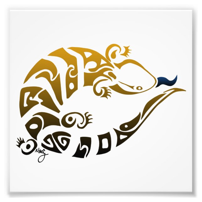 Impression de la langue rouge (Devant)