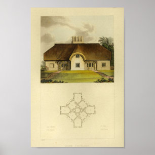 Impression de la maison de 1818 Design vintage