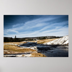 Impression de la rivière Firehole
