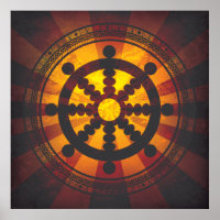 Impression de la roue vintage Dharma