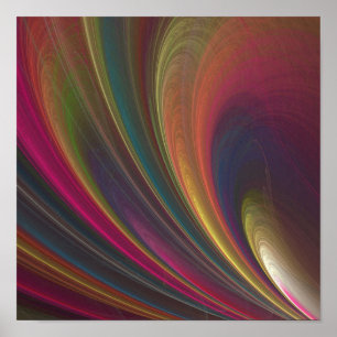 Impression de la toile arc-en-ciel Abstraite