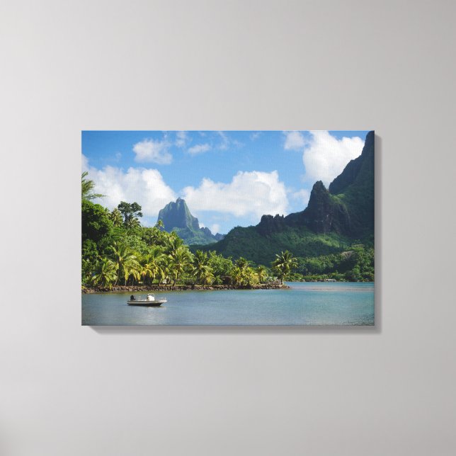 Impression de la toile de Cook's Bay, Moorea (Recto)
