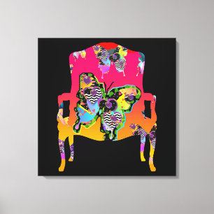 Impression de la toile de la chaise papillon