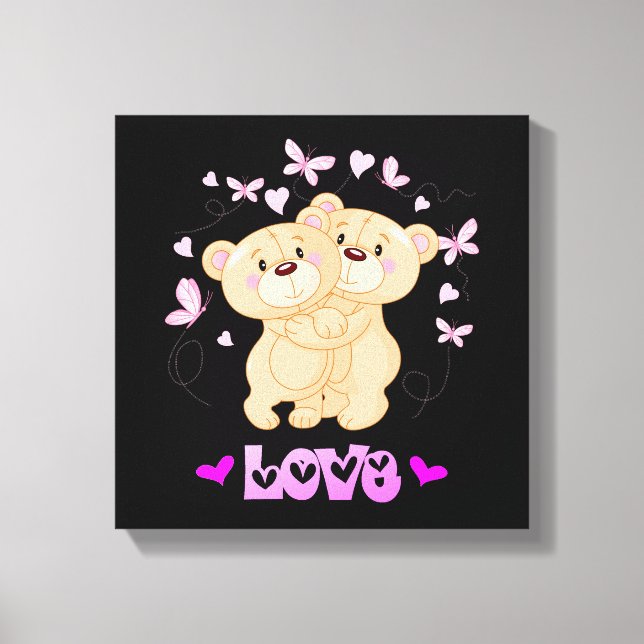 Impression de la toile de l'ours mignon (Recto)