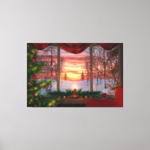 Impression de la toile de Noël du ciel