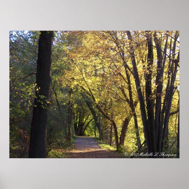 Impression de la toile de piste couleur automne (Devant)