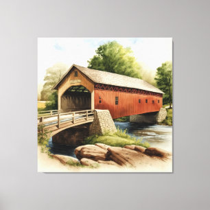 Impression de la toile de pont couvert