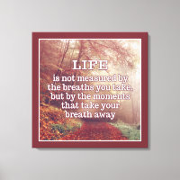 Impression de la toile de soumission de vie