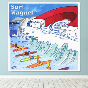 Impression de la toile de surf magnétique