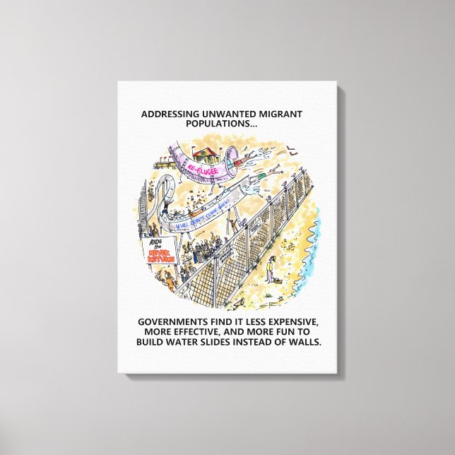 Impression de la toile des diapositives d'eau des  (Recto)