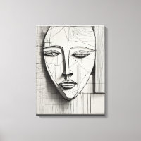 Impression de la toile étirée à la face cubique