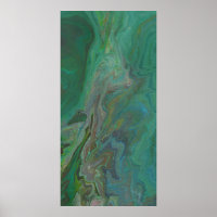 Impression de l'affiche Abstraite Jade 3 Fluid Dee