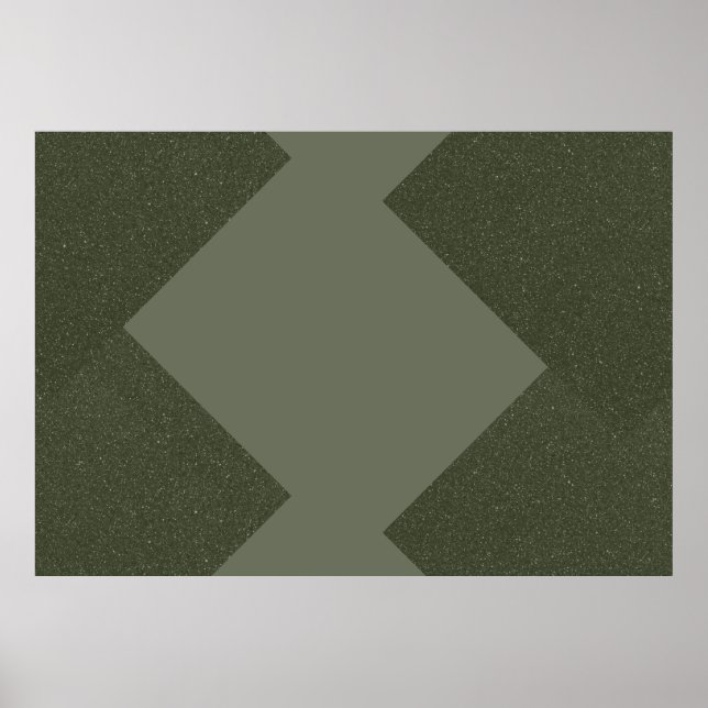 Impression de l'affiche Abstraite Moss Green (Devant)