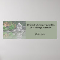 Impression de l'affiche Citation Dalai Lama