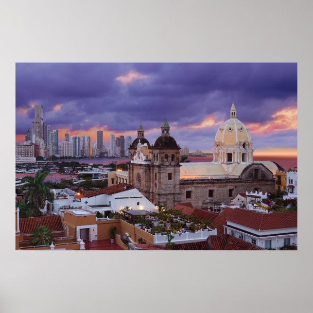 Impression de l'affiche de Carthagène, Colombie (Devant)
