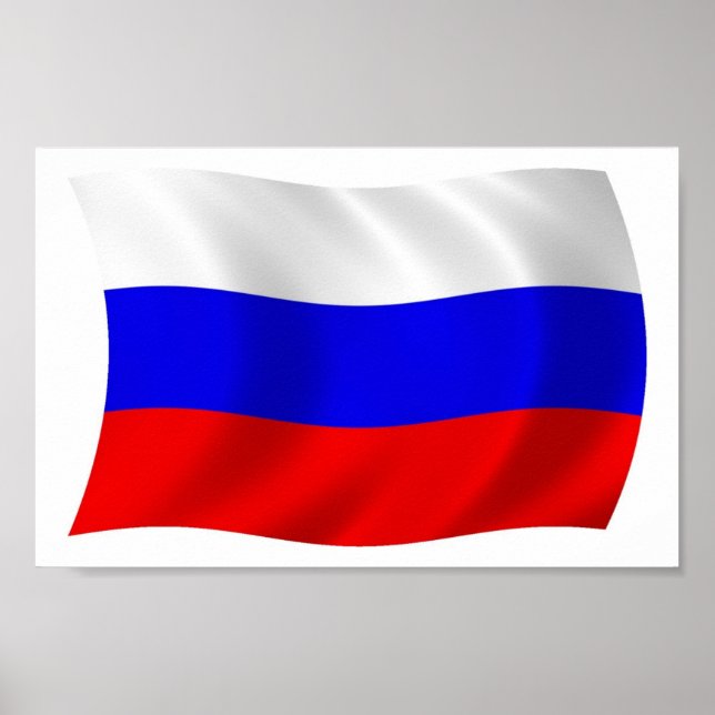 Impression de l'affiche du drapeau russe (Devant)