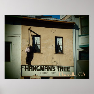 Impression de l'affiche du hangman de Placerville 