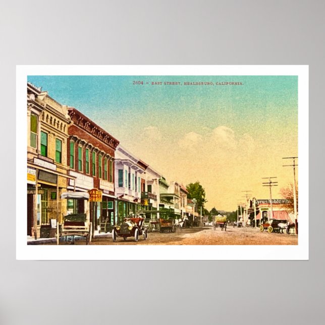 Impression de l'affiche Healdsburg California (Devant)