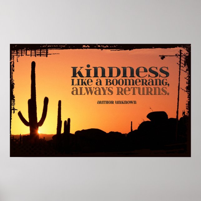 Impression de l'affiche Inspiration de Kindness (Devant)