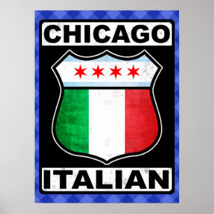 Impression de l'affiche italienne américaine de Ch