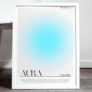 Impression de l'affiche Turquoise Aura