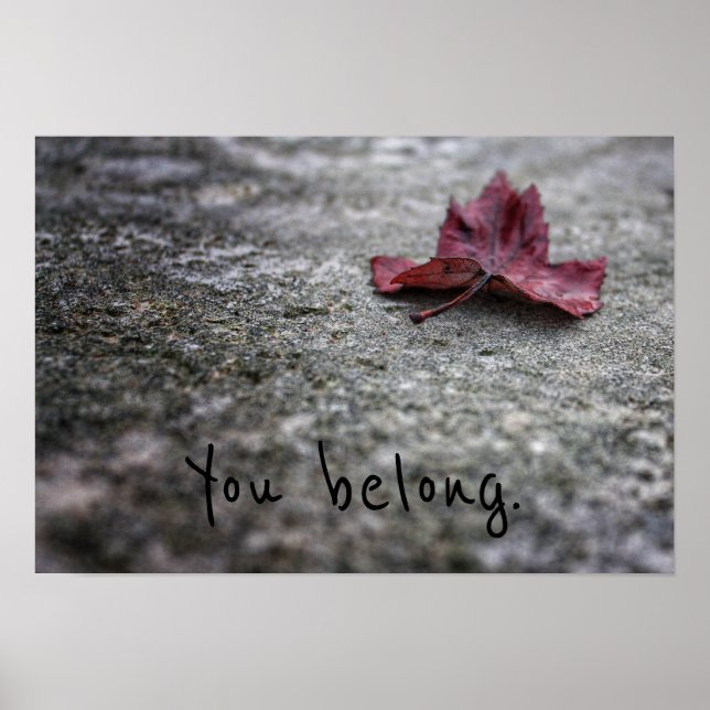 Impression de l'affiche You Belong (Devant)