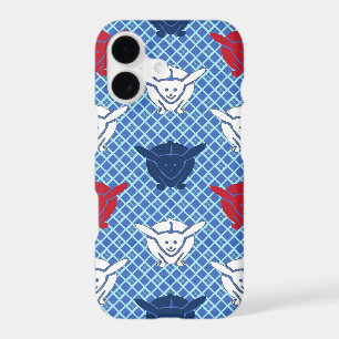 Impression de lapin japonais, vert, bleu et blanc