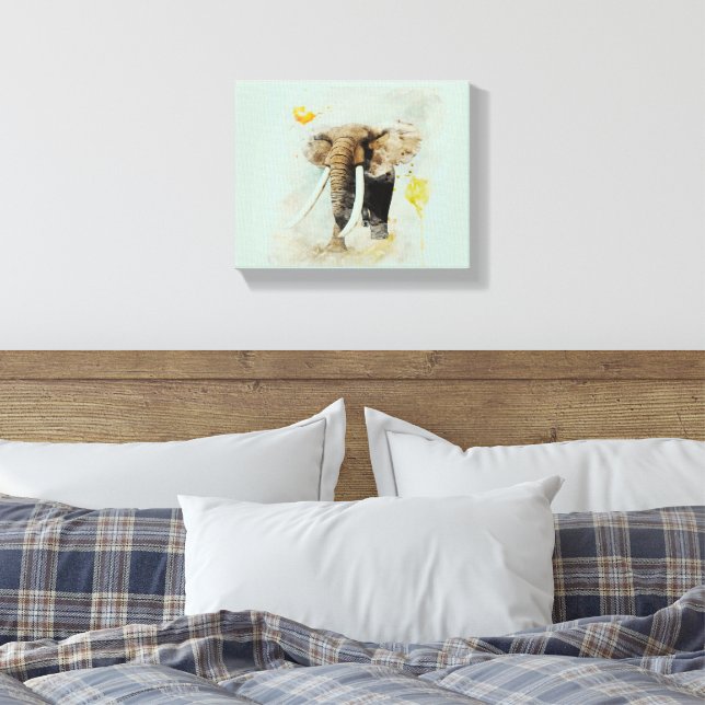 Impression de l'Aquarelle Majestic africaine Eleph (Insitu(Chambre))