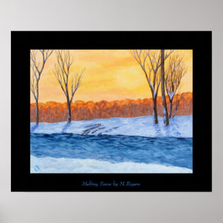 Impression de l'art de la neige fondue