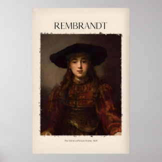 Impression de l'art du portrait de la fille de Rem
