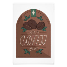 Impression de l'art vectoriel du Étiquette de café