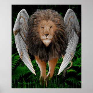 Impression de lion (Lion ailé)