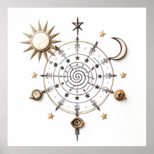 Impression de Mandala de l'Équilibre Céleste