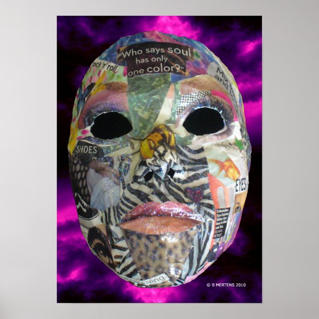 Impression de masque de couleur Soul (Devant)