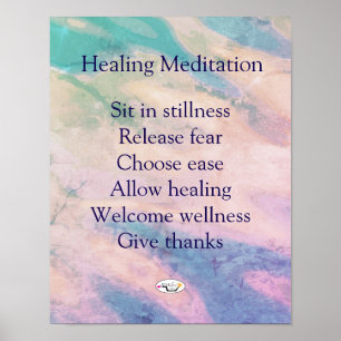 Impression de méditation de guérison