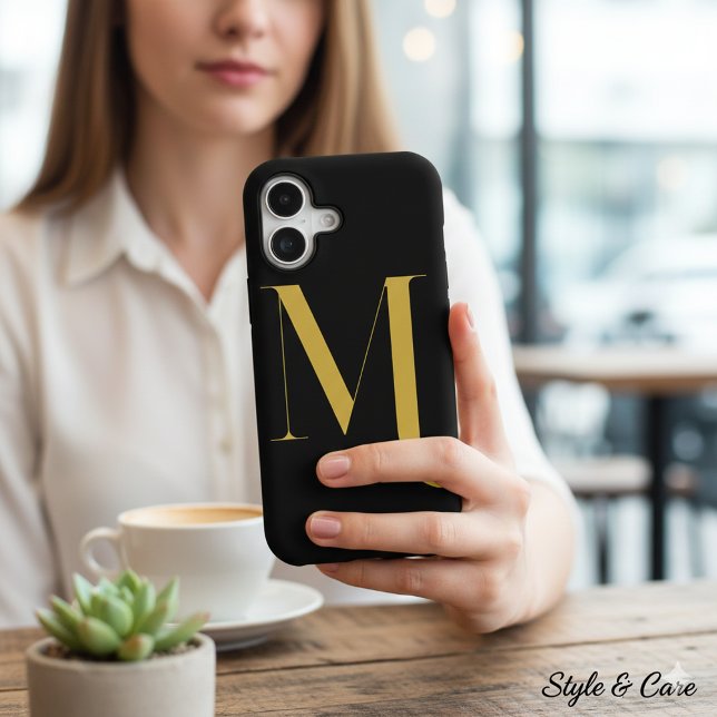 Impression de monogramme extra large unique (Unique Extra Large Monogram Print iPhone 17 Case)