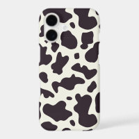 Impression de motif de vache noir et blanc