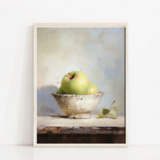 Impression de nature morte rustique aux pommes, st
