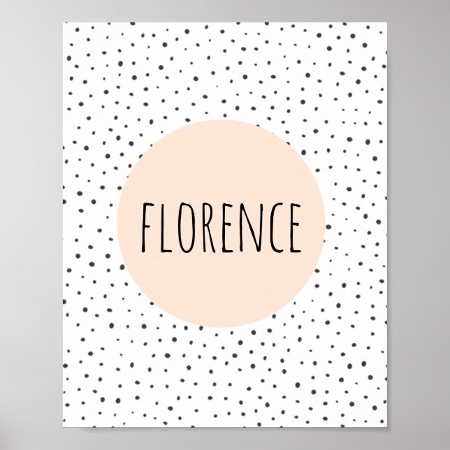 Impression de nom personnalisée - Nurserie - Art m (Devant)