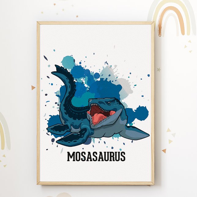 Impression de nurserie de Mosasaure Poster pour ch (Créateur téléchargé)