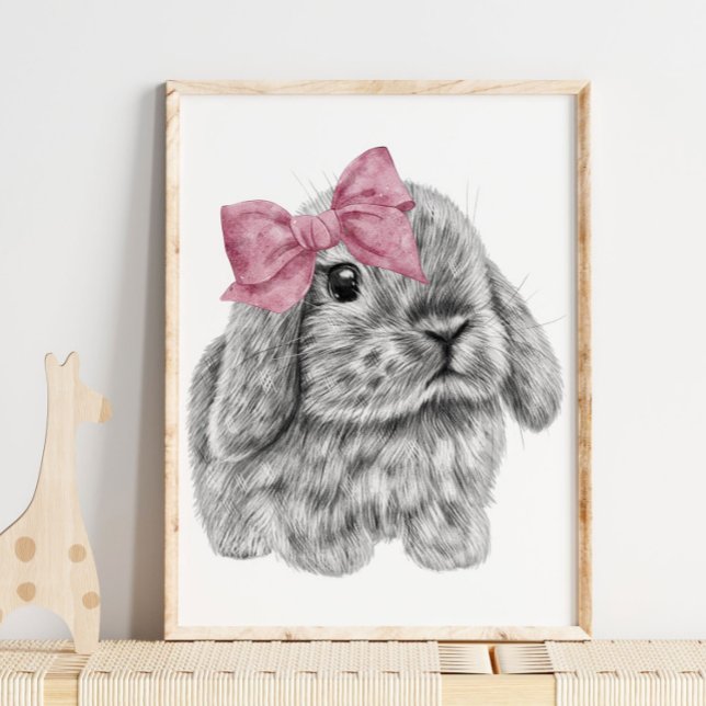 Impression de nursery Arc-en-ciel de lapin | Impre (Créateur téléchargé)