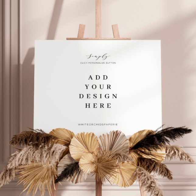 Impression de panneau de bienvenue avec plan de sa (Créateur téléchargé)