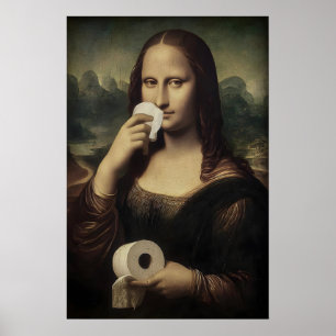 Impression de papier toilette de la Joconde antiqu