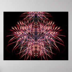 Impression de papillon fractal