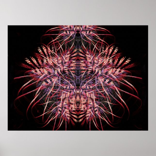 Impression de papillon fractal (Devant)