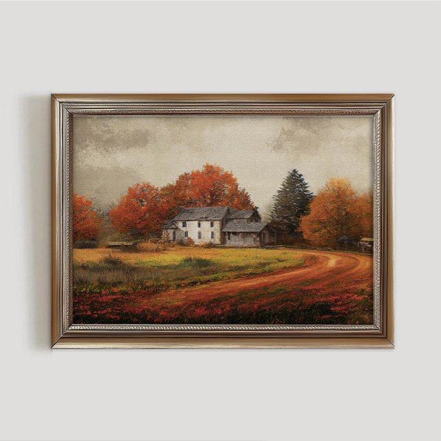 Impression de paysage d'automne, Art mural de feui (Créateur téléchargé)
