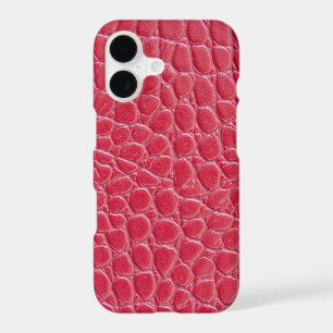 Impression de peau de crocodile rouge